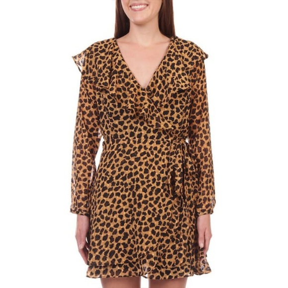 NWT Free People Frenchie Faux-Wrap Printed Dress - Picture 2 of 3